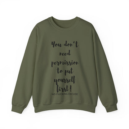 No Permission Needed Crewneck