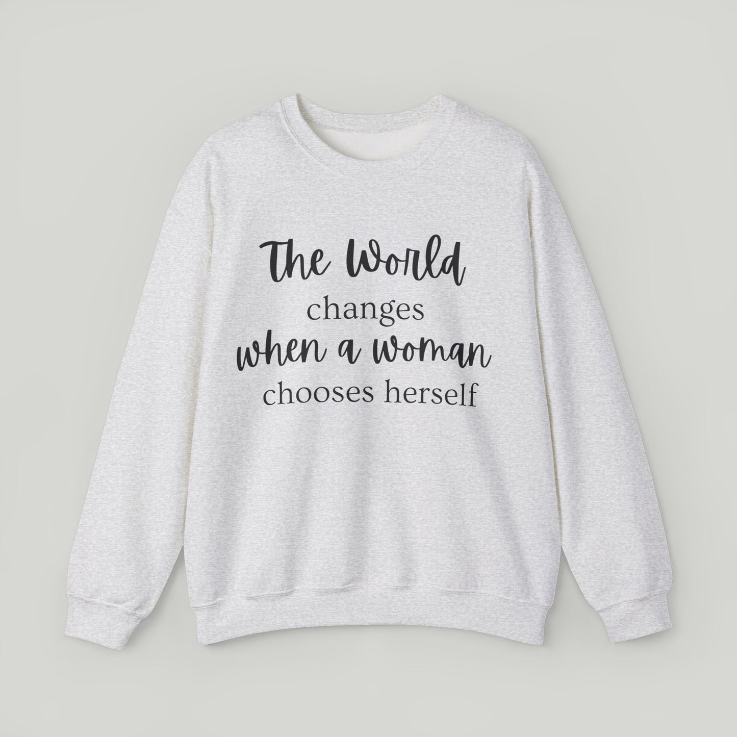 Woman Self-Worth Crewneck Sweatshirt