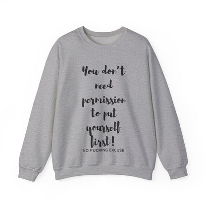 No Permission Needed Crewneck
