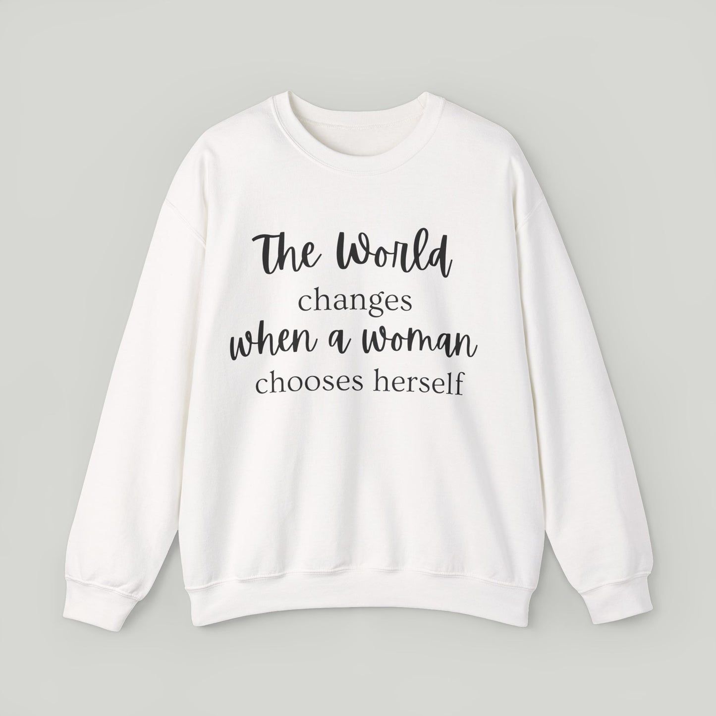 Woman Self-Worth Crewneck Sweatshirt