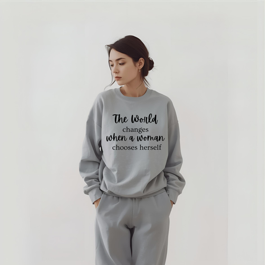 Woman Self-Worth Crewneck Sweatshirt