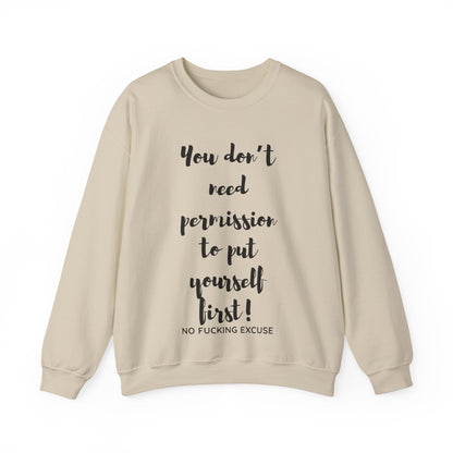 No Permission Needed Crewneck