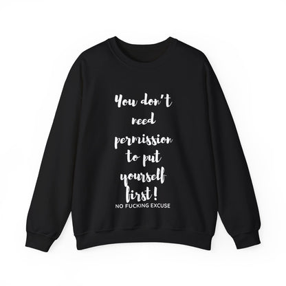 No Permission Needed Crewneck