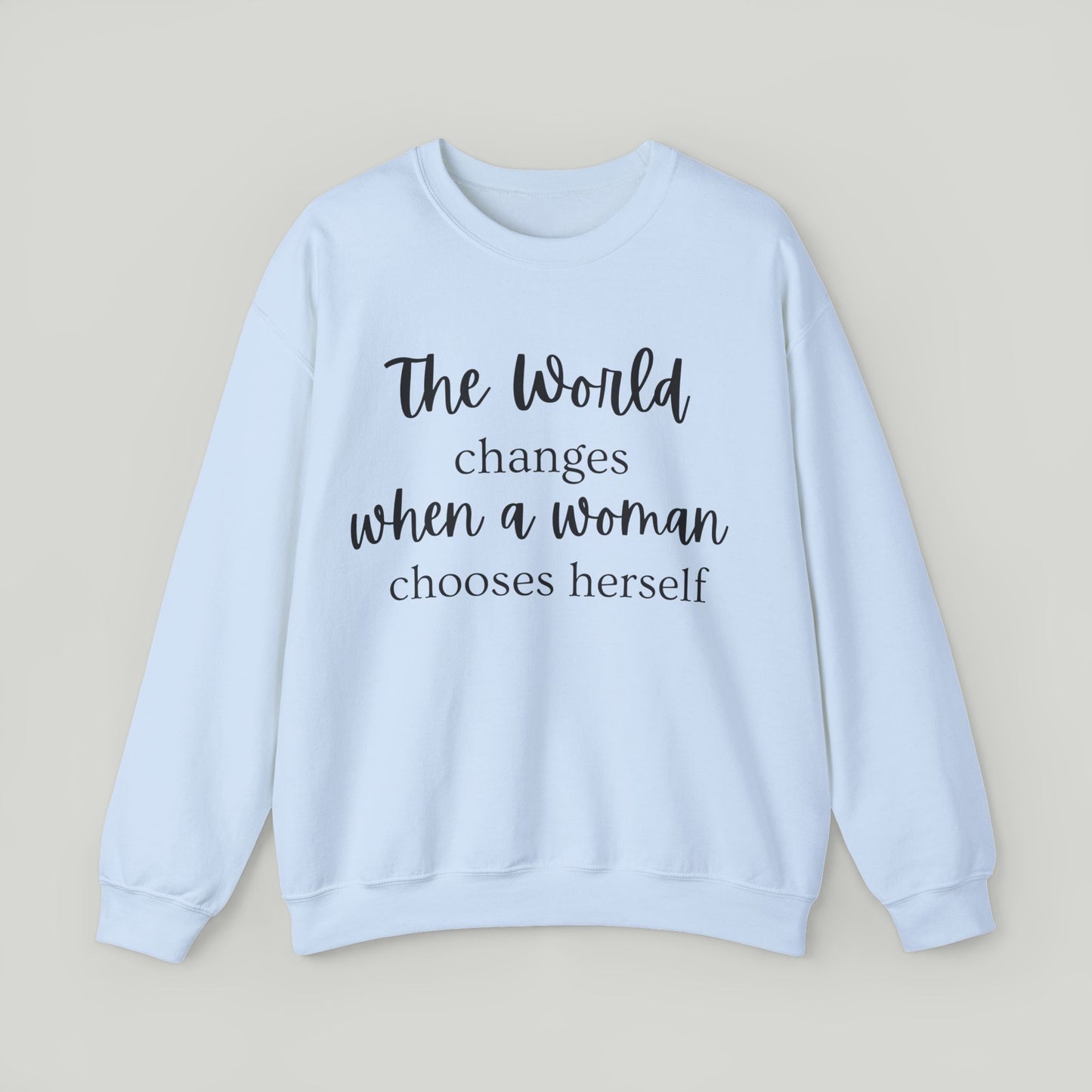 Woman Self-Worth Crewneck Sweatshirt